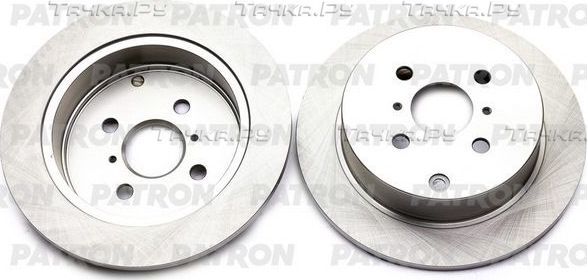 Тормозной диск Patron задний для Toyota Corolla E120, E130 2001-2007. Артикул PBD4335