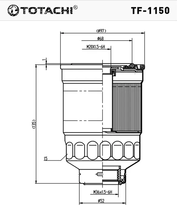 TOTACHI TF-1150 FC-409 16403-89TA0 Totachi. Артикул TF1150