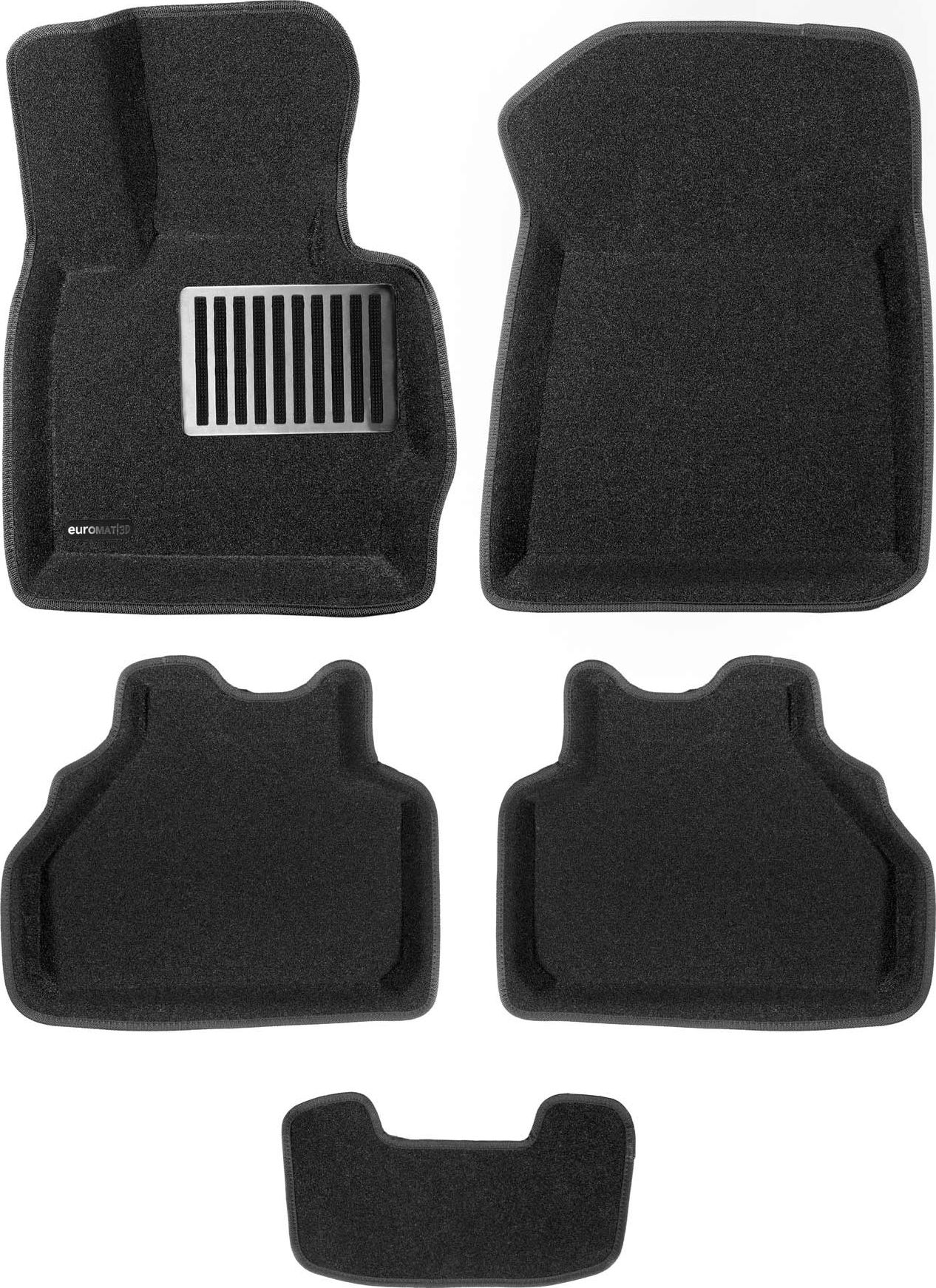 Коврики текстильные Euromat 3D Lux для салона BMW X3 F25 2010-2017. Артикул EM3D-001210