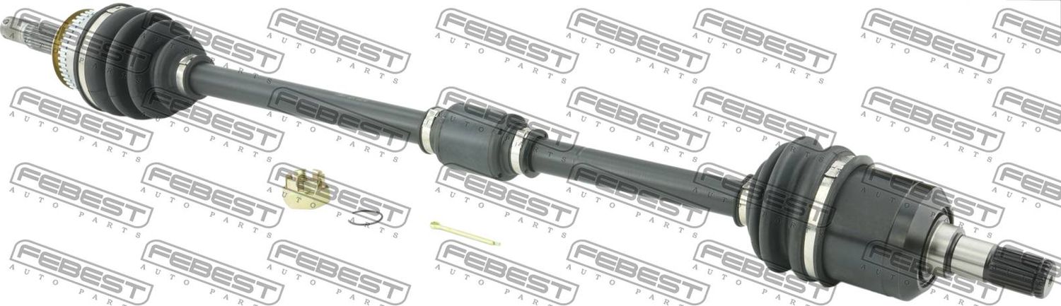 Полуось (привод в сборе, приводной вал) Febest. Артикул 1214-CAMTRH