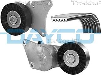Приводной ремень поликлиновой с роликами (комплект) Dayco для Citroen ZX 1993-1997. Артикул KPV166