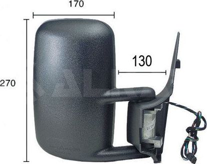 Зеркало боковое Alkar правое для Mercedes-Benz Sprinter 904 1995-2006. Артикул 9226966