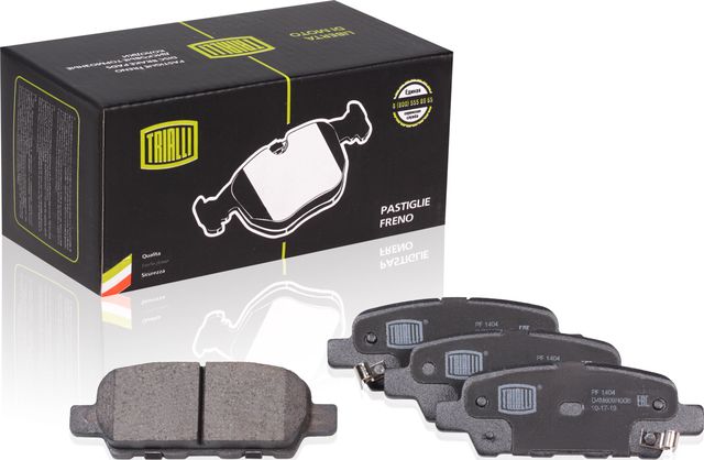 Тормозные колодки Trialli задние для Nissan Teana J31 2003-2008. Артикул PF 1404