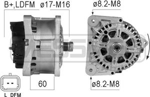Генератор Era OEM для Renault Logan I 2008-2015. Артикул 210280