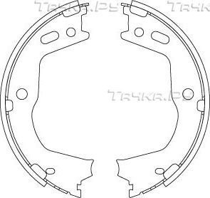 Тормозные колодки (стояночная тормозная система) TRW задние для Hyundai Equus II 2009-2016. Артикул GS8803