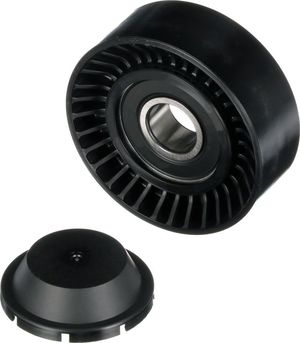 Направляющий (ведущий) ролик приводного поликлинового ремня Gates DriveAlign® для Chevrolet Niva I 2002-2021. Артикул T36249