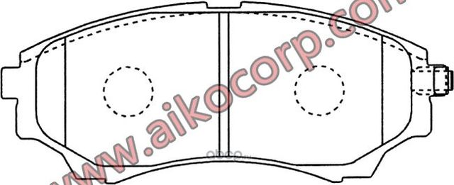 Колодки MAZDA BT50, FORD Ranger (2005-) передние (Aiko). Артикул PF5800