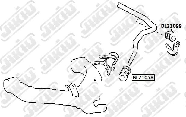 Втулка стабилизатора Toyota (Jikiu). Артикул bl21099