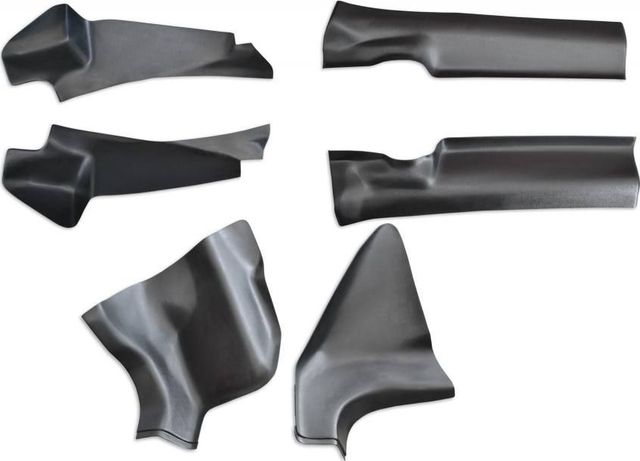 Накладки PT Group на ковролин порогов дверей ABS для Lada XRay, XRay Cross 2016-2025. Артикул 01500403