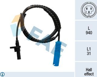 Датчик ABS FAE задний для MINI Cabrio II (R57) 2008-2015. Артикул 78536