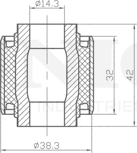 Сайлентблок реактивной тяги (Unio). Артикул RMP-20397