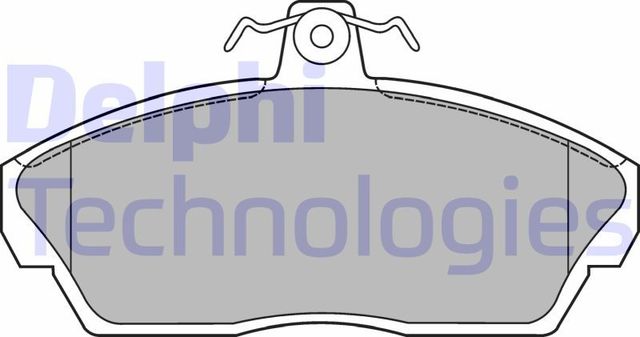 Тормозные колодки Delphi (Low-Metallic). Артикул LP1450