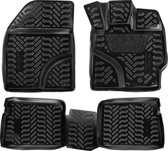 Коврики Airline 3D с высоким бортиком для салона Toyota Prius III (XW30) 2009-2015. Артикул ACM-PS-68