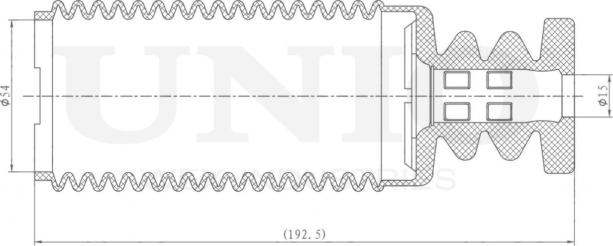 Пыльник амортизатора (Unio). Артикул DUC-10002