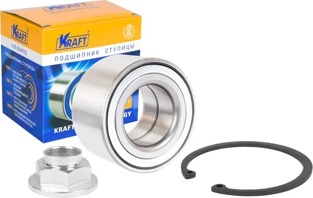 Подшипник ступицы переднего колеса, комплект Mazda 6 (02-) 1.6-2.0 (Kraft). Артикул KT204590