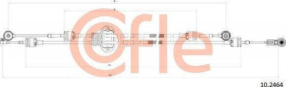 Трос переключения передач КПП Cofle для Ford Focus II 2008-2011. Артикул 92.10.2464