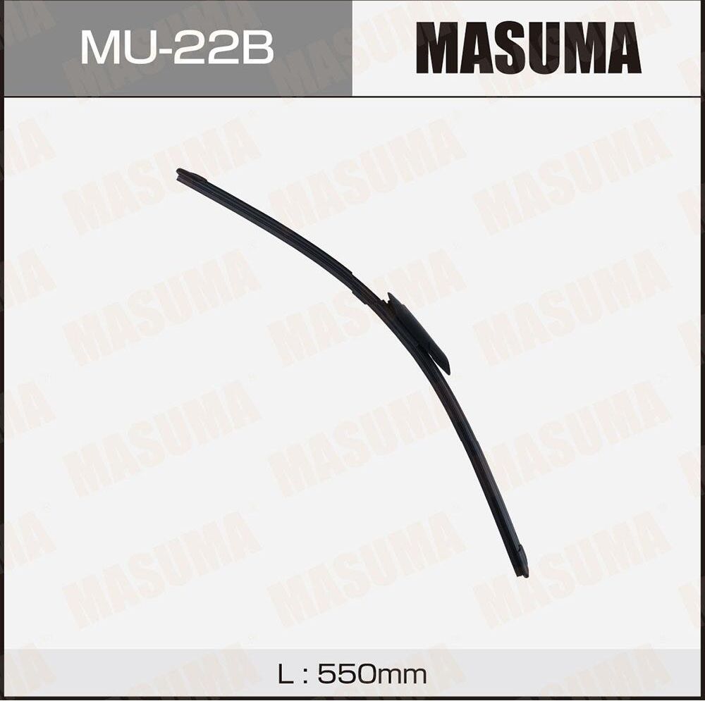 Дворник MASUMA 22 бескаркасный, AeroClip BMW (550мм) (1/50). Артикул MU22B