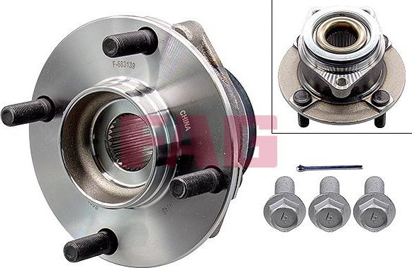 Ступица колеса с интегрированным подшипником Fag передняя для Nissan NV200 2010-2026. Артикул 713 6330 30