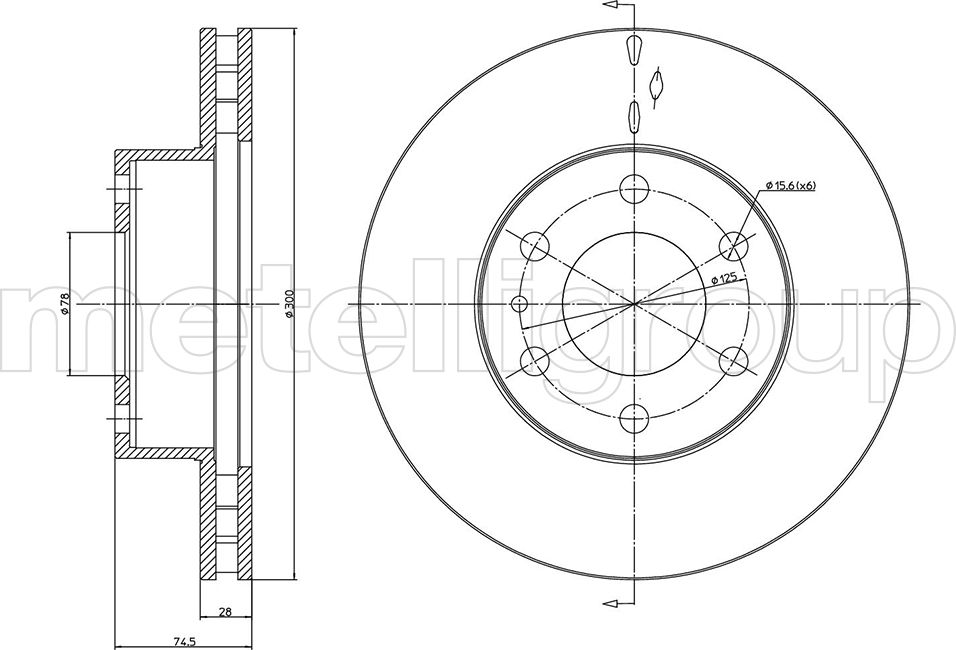 Тормозной диск Metelli. Артикул 23-0913C