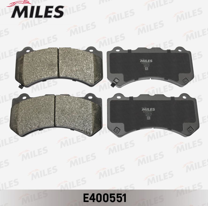 Тормозные колодки Miles (Low-Metallic). Артикул E400551