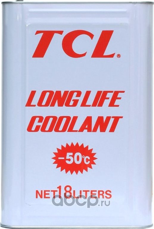 АНТИФРИЗ TCL LLC -50C красный, 18 л TCL. Артикул LLC00765