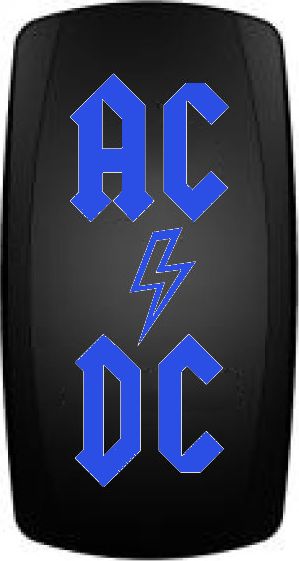 Переключатель РИФ включения/выключения AC/DC с синей подсветкой. Артикул RIF22-1-4111200