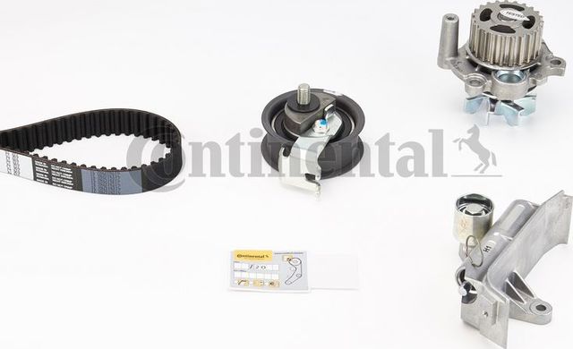 Помпа (водяной насос) с комплектом ремня ГРМ ContiTech для Audi TT I (8N) 1998-2006. Артикул CT909WP4
