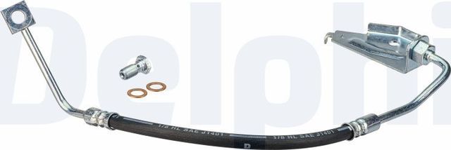 Тормозной шланг Delphi задний левый для Jaguar XF I 2008-2015. Артикул LH7844