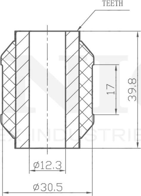 Сайлентблок реактивной тяги (Unio). Артикул RMP-20157