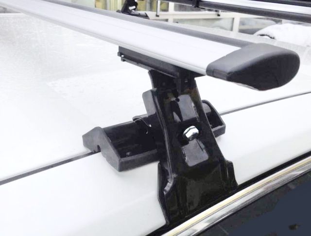 Багажник на крышу INTER D-1 креп. за дверные проемы для BMW 7 E65, E66 седан 2002-2008 (Аэро-крыло дуги). Артикул 5518+1206