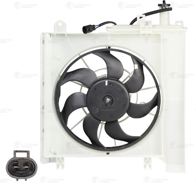 Вентилятор радиатора двигателя Luzar для Toyota Aygo I 2005-2014. Артикул LFK 2017