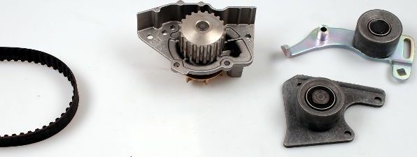 Помпа (водяной насос) с комплектом ремня ГРМ Hepu. Артикул PK09610