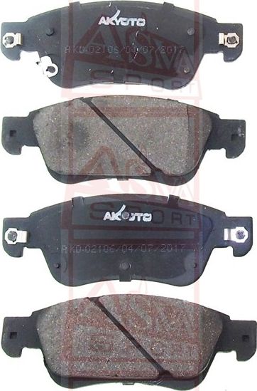 Тормозные колодки Akyoto Packing AKYOTO. Артикул AKD-02106