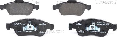 Тормозные колодки Bosch (Low-Metallic) передние для Renault Duster I 2011-2020. Артикул 0 986 494 441