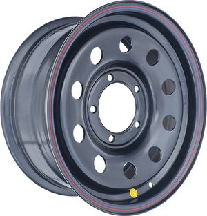 Колёсный диск OFF-ROAD Wheels усиленный стальной черный 5x139,7 7xR16 d110 ET+25 для УАЗ Patriot 2005-2015. Артикул 1670-53910BL+25X
