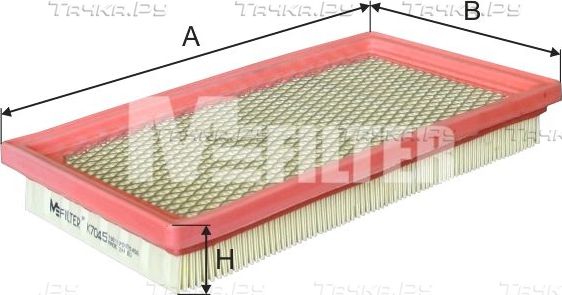 Воздушный фильтр MFilter. Артикул K 7045