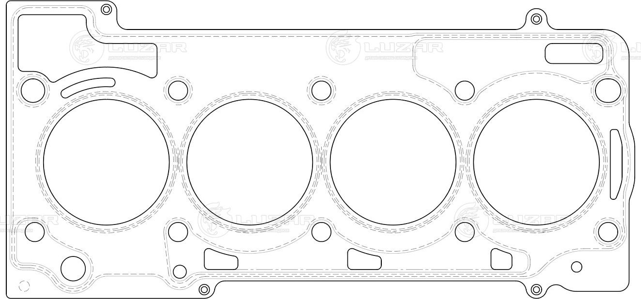 Прокладка ГБЦ Luzar. Артикул LES 11812