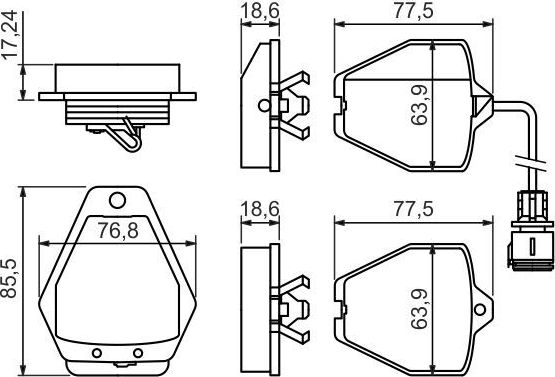 Тормозные колодки Bosch. Артикул 0 986 494 436