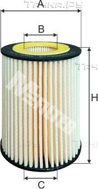 Масляный фильтр MFilter для Mercedes-Benz Sprinter 901, 902 2000-2006. Артикул TE 601