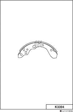 Тормозные колодки MK Kashiyama. Артикул K3394