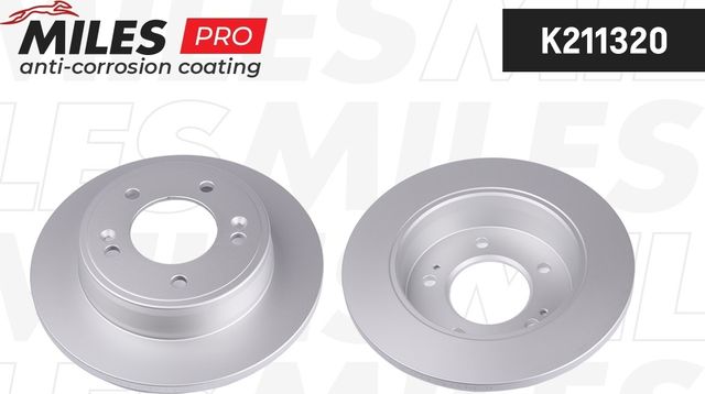 Тормозной диск Miles задний для Kia Cerato III 2013-2026. Артикул K211320