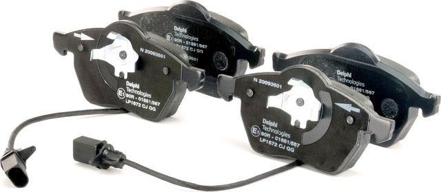 Тормозные колодки Delphi (Low-Metallic). Артикул LP1672
