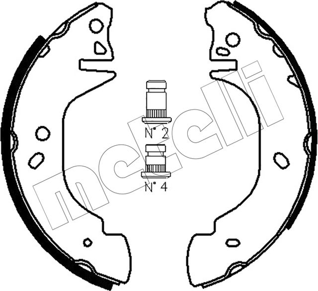 Тормозные колодки Metelli задние для Ford Transit IV 1991-1994. Артикул 53-0122