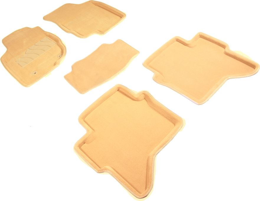 Коврики Seintex 3D ворсовые для салона Toyota Hilux VII 2012-2015 Бежевый. Артикул 84767