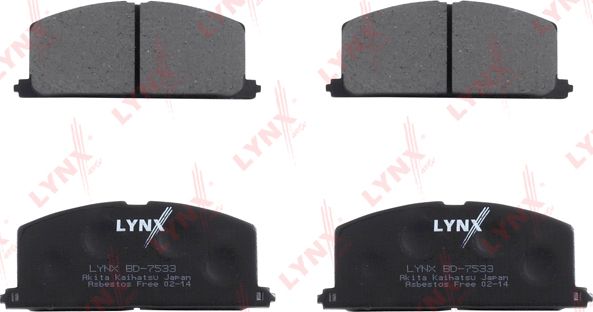 Тормозные колодки LYNXauto. Артикул BD-7533