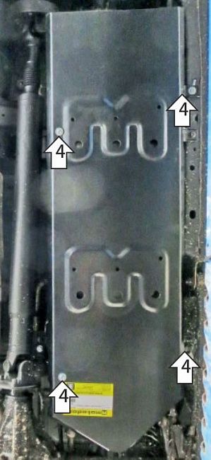 Защита Мотодор усиленная для топливного бака Tank 300 2022-2026. Артикул 73106