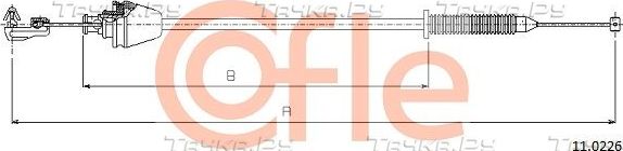 Трос газа Cofle для Renault Megane I 1996-2003. Артикул 92.11.0226
