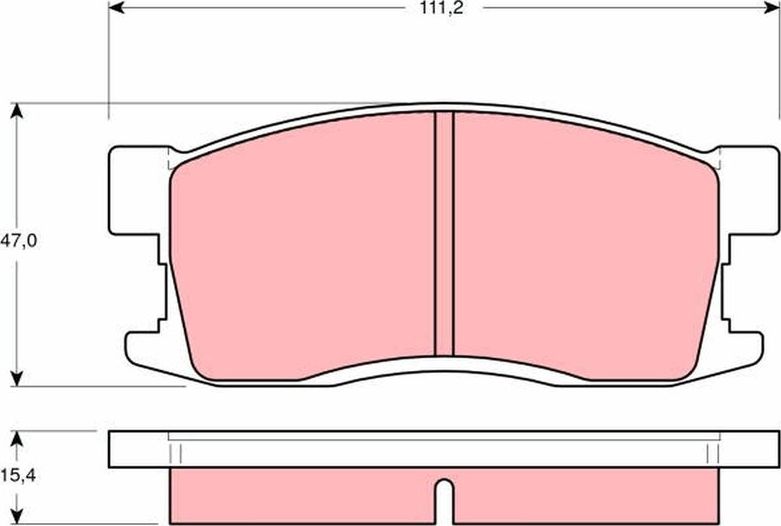 Тормозные колодки TRW. Артикул GDB3094