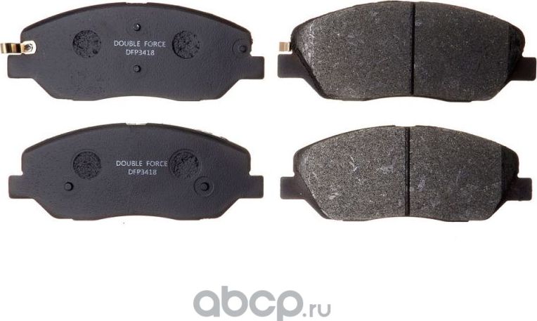 К-т торм. колодок fr hyundai, kia (Double Force) Double Force. Артикул DFP3418