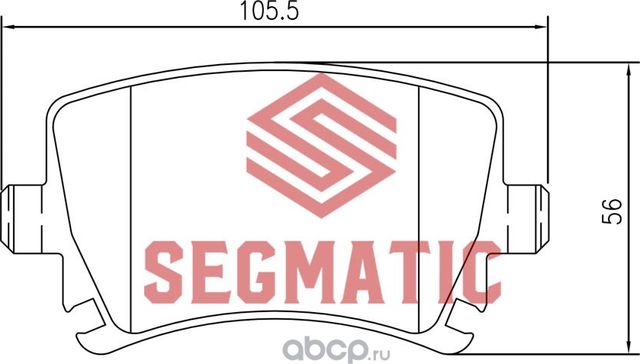 SGBP2559 Колодка торм диск зад Skoda Octavia 1.6 2004-2013,Octavia 1.6 2008-2013 (Segmatic) Segmatic. Артикул SGBP2559